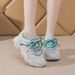 2025 New Spring And Autumn Sports Versatile Casual Mesh Thick-Soled Dad Shoes Women's Fashion Running Sneakers_vogvips.com