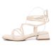 Sheepskin Flat Square Toe Design Strap Sandals For Women 2024 Summer New Comfortable_vogvips.com