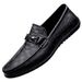 Men's Casual Shoes, Summer Breathable Sleeves, Lightweight Leather Soft Soles, Men's One Foot Lazy Driving Loafers_vogvips.com