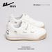 Huili WXP(WZ)-3095 Velcro White Sneakers 2026 New Spring Niche Cute Casual Shoes For Women_vogvips.com