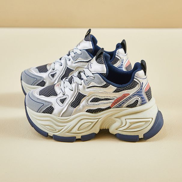 Daddy Shoes Female Student Sports Running Casual Shoes Platform Heightening Shoes_vogvips.com