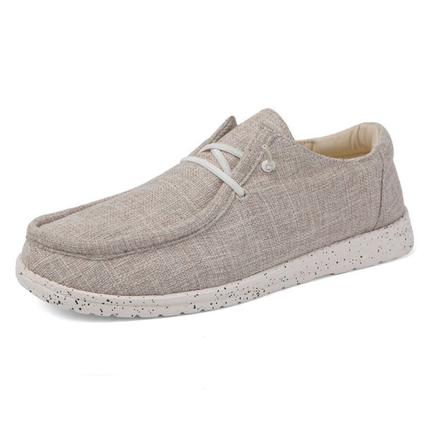 Men's canvas loafers Flat casual shoes for men_vogvips.com