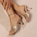 Summer New Style Sexy Square Toe High Heeled Sandals Size 43 Elegant Plus Size European And American Style Slippers For Women_vogvips.com