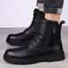 Men's Boots Fleece Thermal Martin Boots Men's High-top First-layer Medium-high-top First-layer Tooling Short Boots_vogvips.com