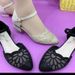 Hollow Soft Sole Medium Heel Sandals Women's Medium Heel Thick Heel Outer Wear Shallow Mouth Pointed Hollow Belt Mother Shoes_vogvips.com