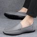 Men's Shoes Loafers, Leather Casual Shoes, Slip On, Handmade, Youth Style, Men's Shoes_vogvips.com