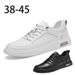 Men's Shoes Embossed Plaid Lace-free White Shoes Soft-soled Sports Shoes Casual Board Shoes Men_vogvips.com