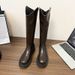 Long For Women 2025 Autumn Winter New Style Petite Over-the-Knee Versatile Thick Sole Slimming High Tube Riding Boots_vogvips.com