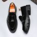 ShoeVault New Derby For Men, Autumn And Winter Slip-On Leather British Style Thick-Soled Men's Shoes, Cross-Border Trade, Large_vogvips.com