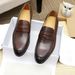 Genuine Leather Casual Business Formal Hairstylist Men's Slip-On Wedding Shoes Luxury British Style_vogvips.com