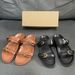 ZA Summer New Product 2025 One Belt Back Empty Women's Shoes Black Buckle Breathable Round Head Fashion Flat Sandals_vogvips.com