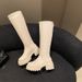 Female Knight 2025m White Elastic Slim Thick Sole High Tube Short Over-the-Knee Long Boots_vogvips.com