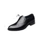 Euro Step Old Man Head Casual Business Men's Brogue Korean Style British Formal Shiny Leather Shoes 189908_vogvips.com