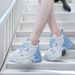 Women's Dad Sneakers 2025 Spring And Autumn New Summer Thick-Soled Versatile Casual Sports White Shoes For Women_vogvips.com