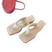 Large Size 41-43 Women's Slippers Outdoor Wear 2025 New Style Thick Heel Square Toe Clip-toe Casual Mid-heel Sandals For_vogvips.com