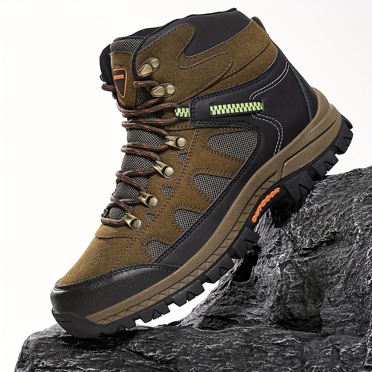 Hiking Shoes Men Boots High-Top Fashion Comfortable Durable Non-Slip Sole Lace-Up Camouflage Outdoor Men Shoes_vogvips.com