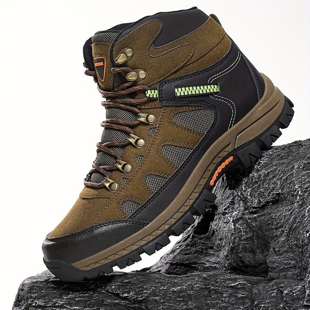 Hiking Shoes Men Boots High-Top Fashion Comfortable Durable Non-Slip Sole Lace-Up Camouflage Outdoor Men Shoes_vogvips.com