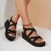 Women Summer Wedges Sandals Light Weight Indoor Street Platform Shoes Thick Sole Bohemia Style Girls Student Beach_vogvips.com