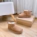 2024 Winter New Short Snow Low-Cut Sheepskin Straight Solid Color Women's Boots Warm And Cold-Proof_vogvips.com