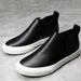 Euro Step Wenzhou Direct New Leather High-top Casual Trendy Simple Loafers Men's Fashion Shoes_vogvips.com