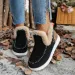 Winter Round Head Plush Comfortable Warm Short Tube Flat Bottom Large Womens Boots Size 36-43 241113_vogvips.com