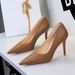 8351-8 European And American Style Banquet For Women, Thin Heel Professional Work Shoes, Comfortable Pointed Toe High_vogvips.com