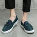 Fashion New Mens Stripe Suede Leather Designer Shoes Plaid Fashion Casual Flat Bottom Sneakers Luxury Brand Shoes Men Loafers Shoes Male_vogvips.com