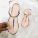 Glamorous Rhinestone Jelly Sandals For Women – Comfortable & Stylish T-Strap Flat Sandals With Crystal Accents, Available In Plus Sizes_vogvips.com