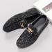 SHLIANG Men's Loafers Flower Pattern Business Casual Formal Shoes Driving Shoes Fashion Popular For Men Work Footwear Y0305_vogvips.com