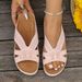 2025 Summer New Style European And American Foreign Trade Plus Size Shoes Wedge Flower Beach Sandals Women's Slippers_vogvips.com