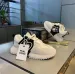 Mens Black White Color Block Casual Sneakers Suede And Leather Combination_vogvips.com