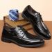 Euro Step New Genuine Casual Business Trendy Leather Brogue Fashion Men's Shoes_vogvips.com