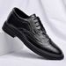 Men's Classic Brogue Oxford Shoes - Breathable Soft PU Leather Formal & Casual Dress Shoes With Cushioned PVC Sole For Comfort_vogvips.com