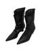 2026 Women's Spring/Autumn Retro Height-Increasing Khaki Ankle Paired With Skirts, Slouch Boots, Pointed Toe Chelsea_vogvips.com