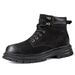 Martin Boots Men's Velvet Thermal Short Boots Retro Style Tooling Boots Rhubarb Boots_vogvips.com
