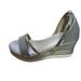 Foreign Trade Plus Size Cross-Border Wedge Thick Sole Peep Toe One-Strap Rhinestone Covered Heel Platform Women's_vogvips.com