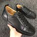 New Style Standard Red Sole Low Top Leather Shoes Rivet Rhinestone Trendy Men's Non-Slip Wear-Resistant Lace-Up_vogvips.com