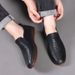 Suitable For All Seasons Genuine Loafers Summer Breathable Hollow Out Slip-On Casual Leather Shoes For Men_vogvips.com