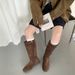 Instant Delivery Small Coin High Tube Chunky Heel Thick Sole Over-the-Knee Slimming Long Riding Boots For Women Autumn_vogvips.com