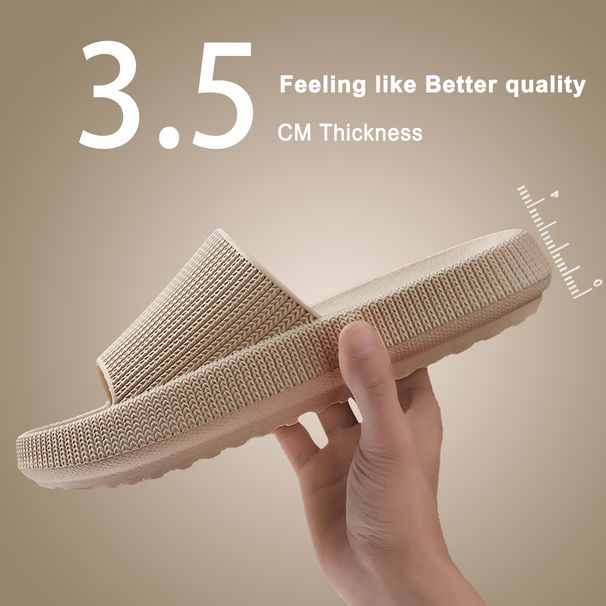 Summer For Women Soft Slippers Indoor Home Slides Cloud Slipper Men Flat Sandals Beach Shoes Man Male Flip Flops_vogvips.com