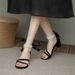 French-style Pearl Sandals For Women, Summer Low-heel 2026 New Fashion Design, Niche Bridesmaid Chunky High-heeled Shoes_vogvips.com