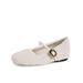 MTX 7227 Huidong Yixinda Ballet Style One-Strap Hidden Heel Furry Mary Jane Shoes For Women Autumn Winter 2025_vogvips.com