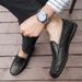 Euro Step Men's Casual Slip-On Driving Comfortable Leather Shoes Large Size Loafers_vogvips.com