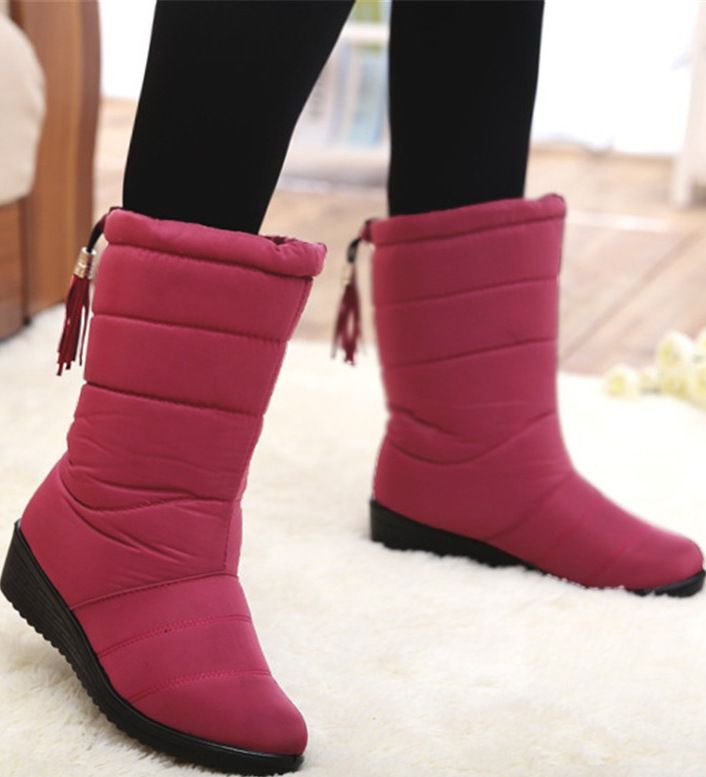 Foreign Trade Cotton Shoes For Women Large Size Fleece-Lined Snow Boots XX0203_vogvips.com