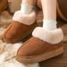 2025 New Thick-Soled Cotton Slippers Winter Fleece-Lined Warm Non-Slip Full-Coverage Outdoor Snow Boots For Women_vogvips.com