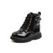 Children's Martin PU Leather Girls' 2025 Autumn New British Style Boys' Short Toddler Single Boots_vogvips.com