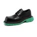 ShoeVault New Big Square Toe Derby Men's British Style Korean Version Leather Thick Sole Height Increasing Hairstylist Shoes_vogvips.com