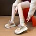 Fleece Forrest Gump Shoes Schoolgirl Sports Daddy Shoes Platform Casual_vogvips.com