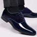 Formal Business Leather Lightweight Trendy Men's Single Low-top British Pointed Toe Wedding Groom Shoes_vogvips.com