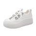W3615 New Board Sequ, Autumn Trend, White With Thick Soles And Increased Height, Fashionable Casual Shoes For_vogvips.com
